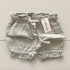 Oliver & Rain Sage Ruffle Shorts